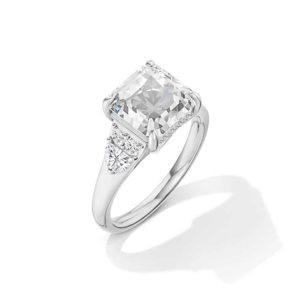Wilma Lab Grown Diamond Asscher-Cut Center Engagement Ring in Platinum (4 1/2 ct. tw.) – Image 4 of 4