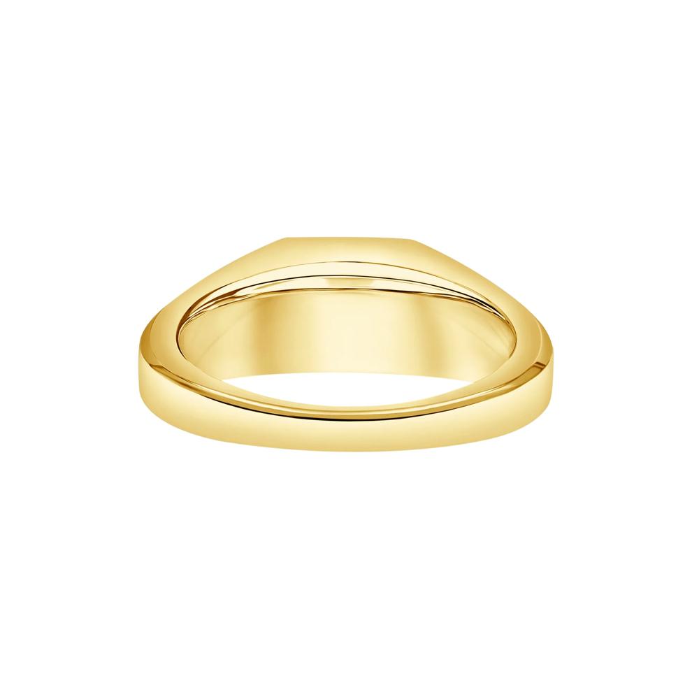 Men's Lab Grown Diamond Emerald-Cut Solitaire Band in 10K Yellow Gold (1 ctw.) – Image 4 of 4