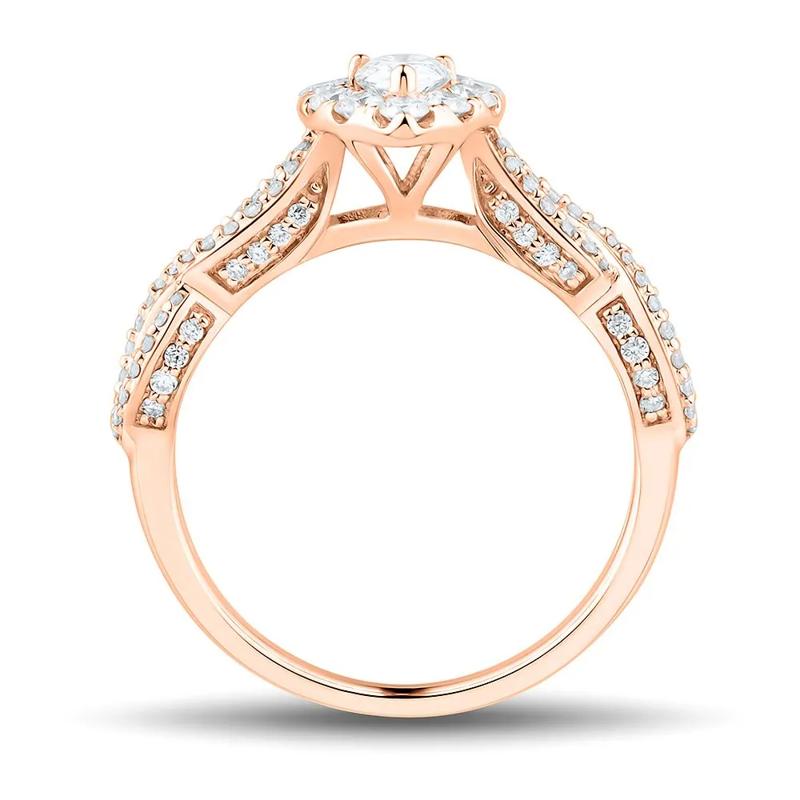 1 ct. tw. Diamond Engagement Ring in 14K Rose Gold – Image 2 of 3