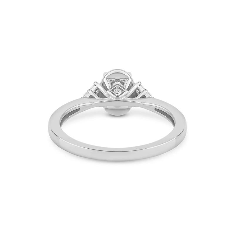 Oval Diamond Engagement Ring in 14K White Gold &#40;5/8 ct. tw.&#41; – Image 4 of 4