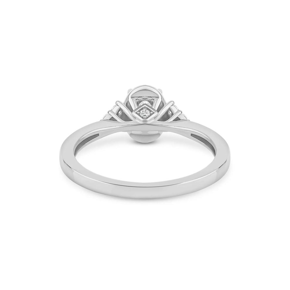 Oval Diamond Engagement Ring in 14K White Gold (5/8 ct. tw.) – Image 4 of 4