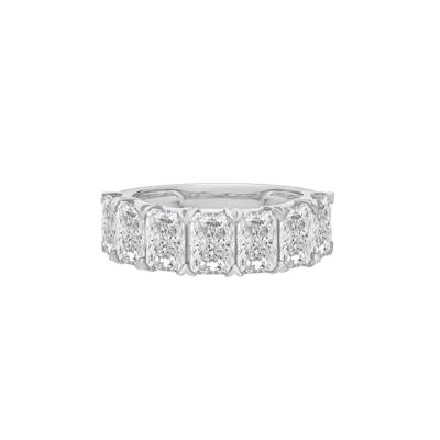 Lab Grown Diamond Radiant Anniversary Band in 14K White Gold (5 ct. tw.)