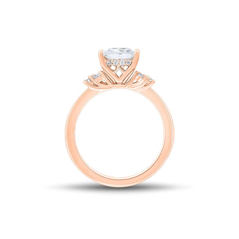 Princess-Cut Lab Grown Diamond Ring in 14K Rose Gold &#40;2 1/4 ct. tw.&#41; – Image 2 of 3