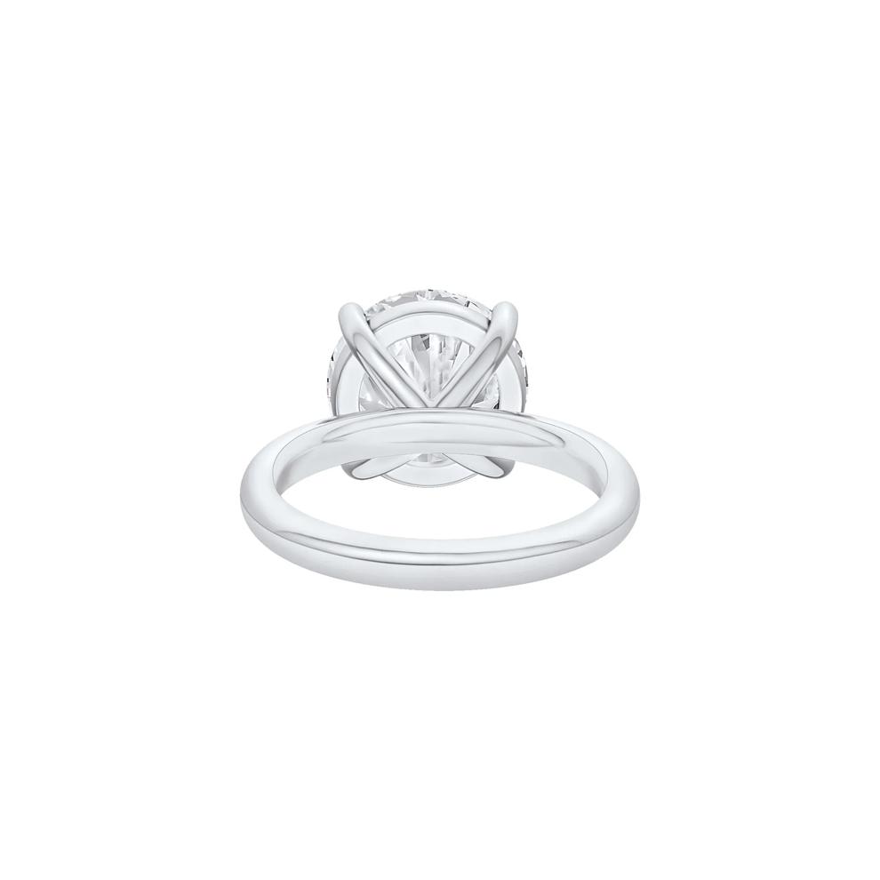 Lab Grown Diamond Round Solitaire Ring in Platinum (6 ct.) – Image 4 of 4