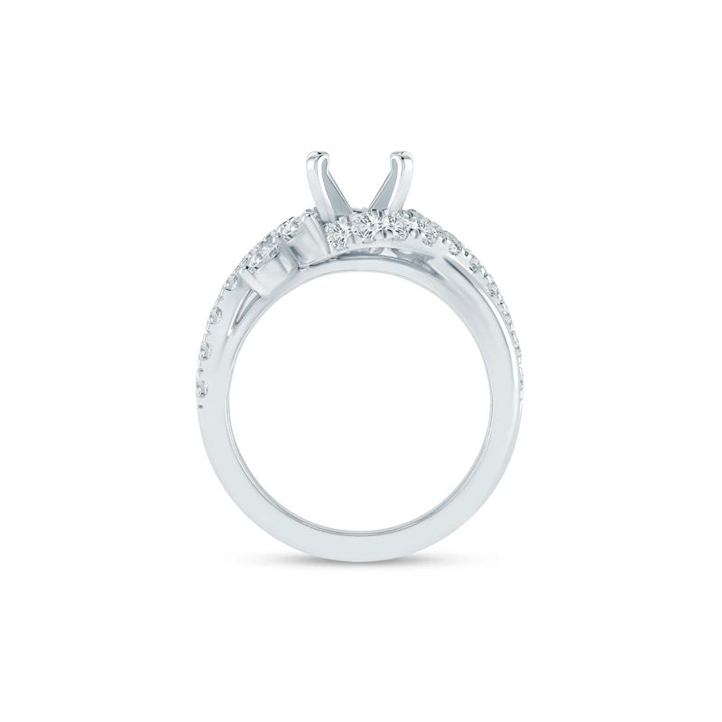 Lab Grown Diamond Semi-Mount in 14K White Gold &#40;1 ct. tw.&#41; &#40;Setting Only&#41; – Image 4 of 6