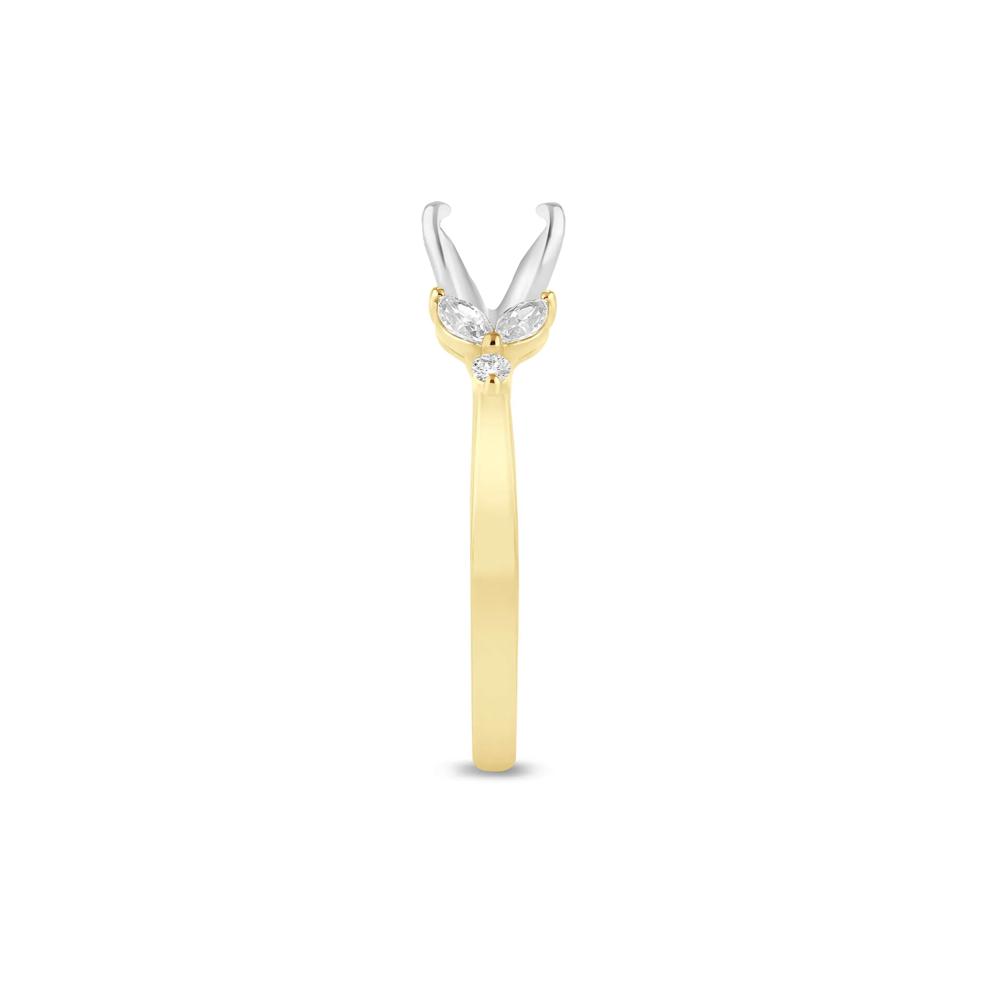 Lab Grown Diamond Semi-Mount in 14K Yellow Gold (1/3 ct. tw.) (Setting Only) – Image 3 of 6