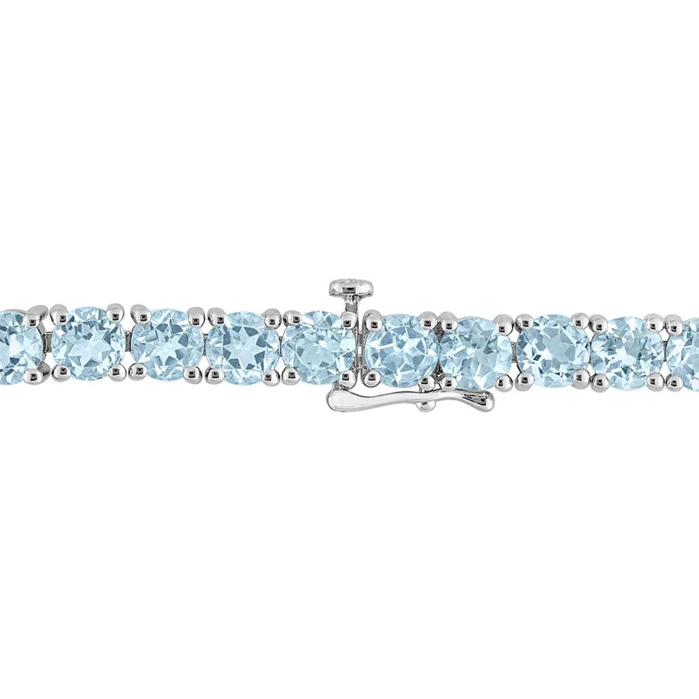 Blue Topaz Bracelet in Sterling Silver – Image 2 of 3