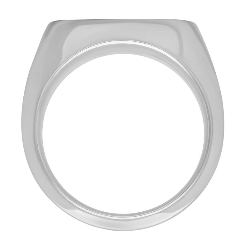 Louisiana State Tiger Signet Ring in Cobalt Chrome and Zirconium – Image 2 of 3