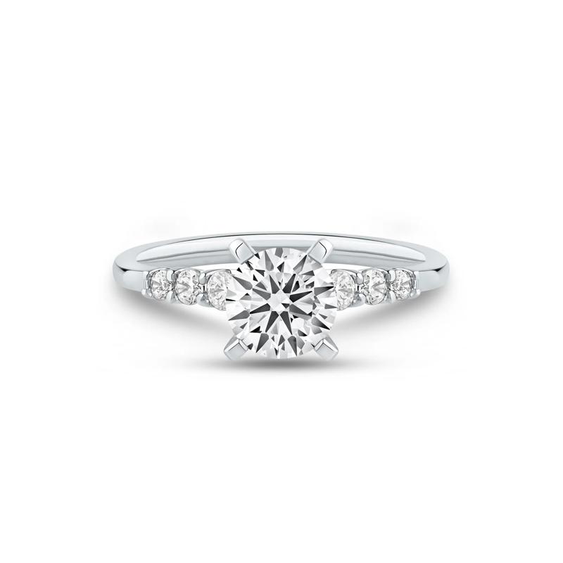 1/4 ct. tw. Round-Cut Diamond Semi-Mount Engagement Ring in 14k White Gold &#40;Setting Only&#41; – Image 1 of 6