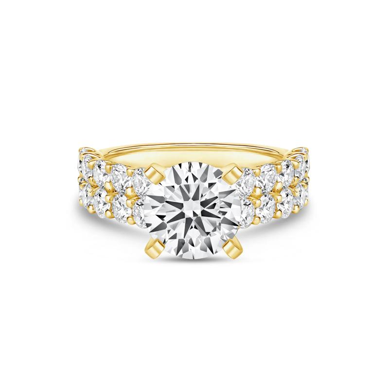 2 ct. tw. Round Lab Grown Diamond Semi-Mount Engagement Ring in 14K Gold (Setting Only) – Image 1 of 1
