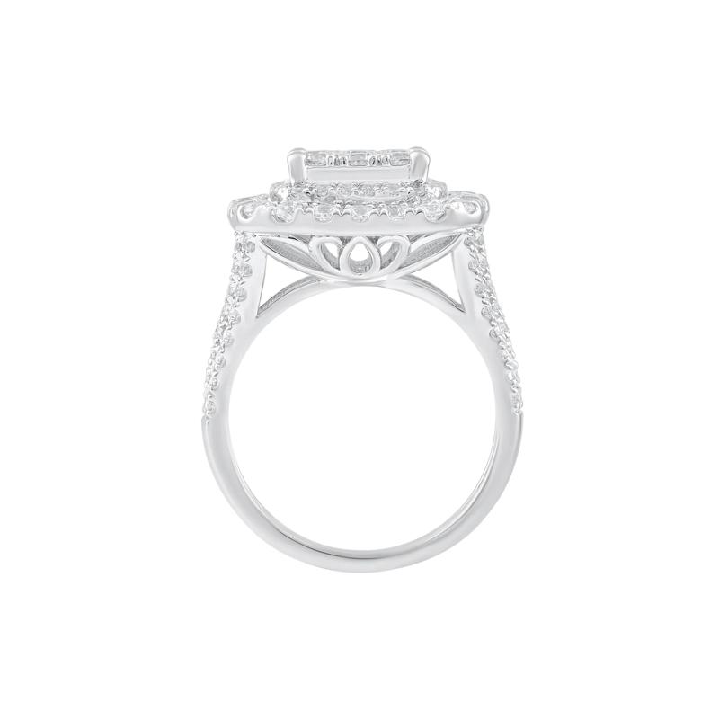 Diamond Composite Engagement Ring in 10K White Gold &#40;2 ct. tw.&#41; – Image 2 of 3