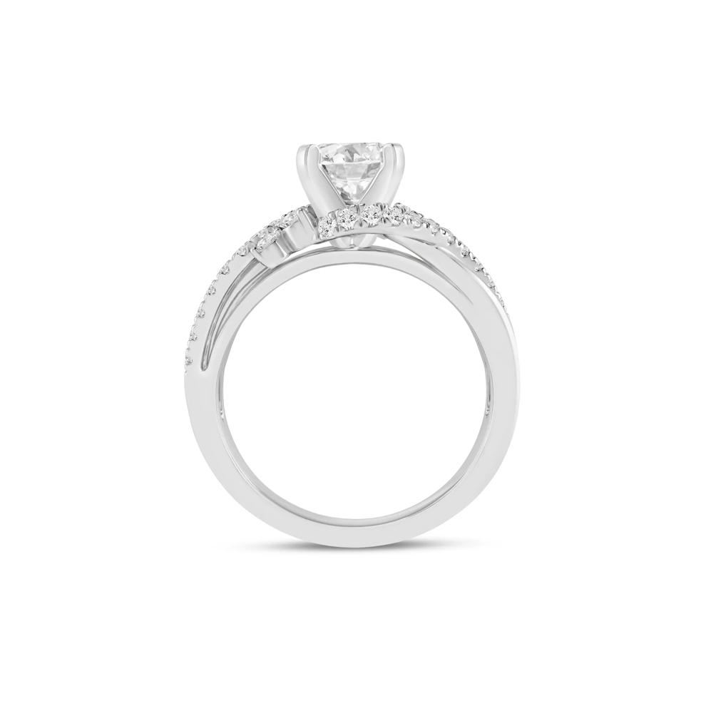 1/3 ct. tw. Round-Cut Diamond Semi-Mount Engagement Ring in 14k White Gold (Setting Only) – Image 5 of 6