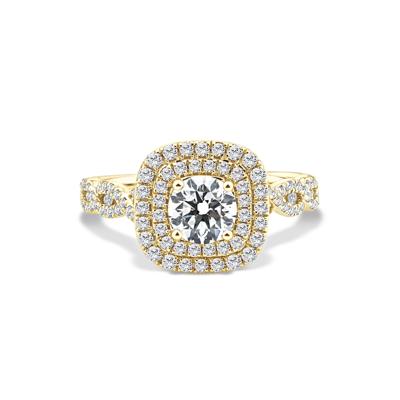Lab Grown Diamond Engagement Ring in 10K Yellow Gold (1 1/5 ct. tw.)