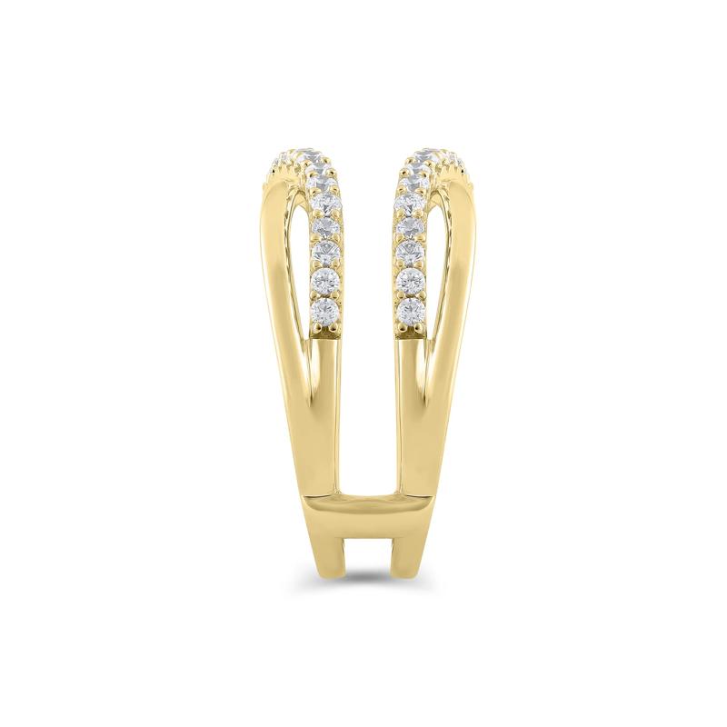Diamond Twist Insert Ring in 14K Yellow Gold &#40;1/2 ct. tw.&#41; – Image 2 of 3