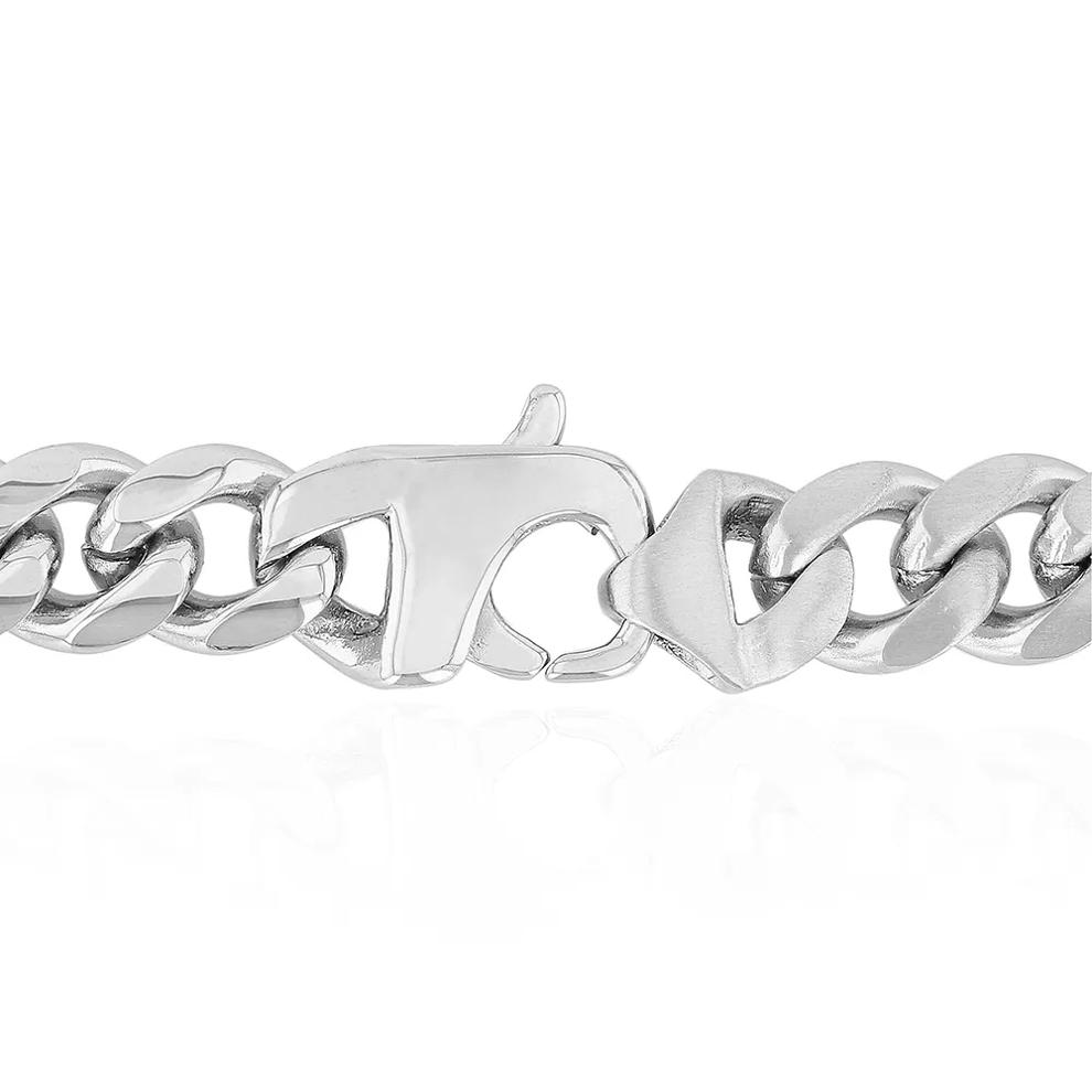 Men&rsquo;s Curb Chain in Stainless Steel, 7.5mm, 24" – Image 3 of 3