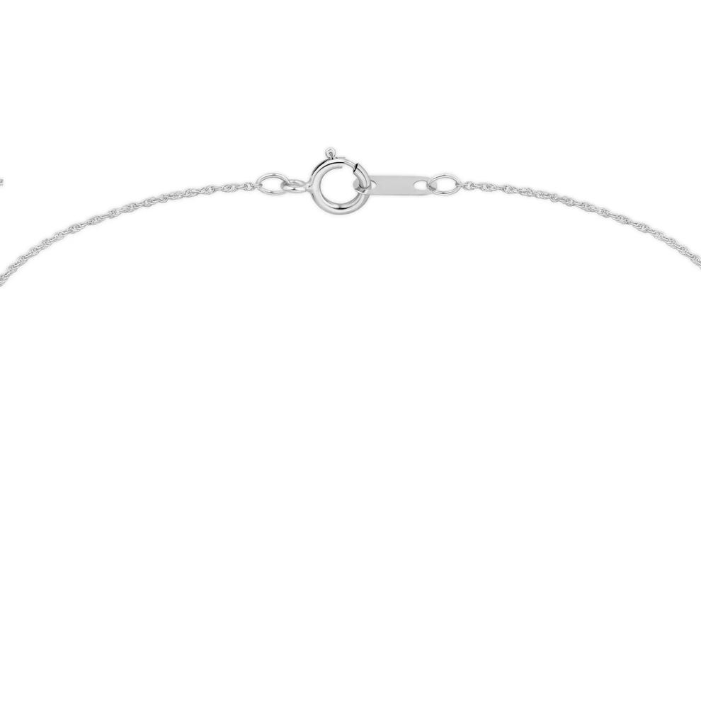 Blue Topaz &amp; Diamond Drop Pendant Necklace in 10K – Image 4 of 4