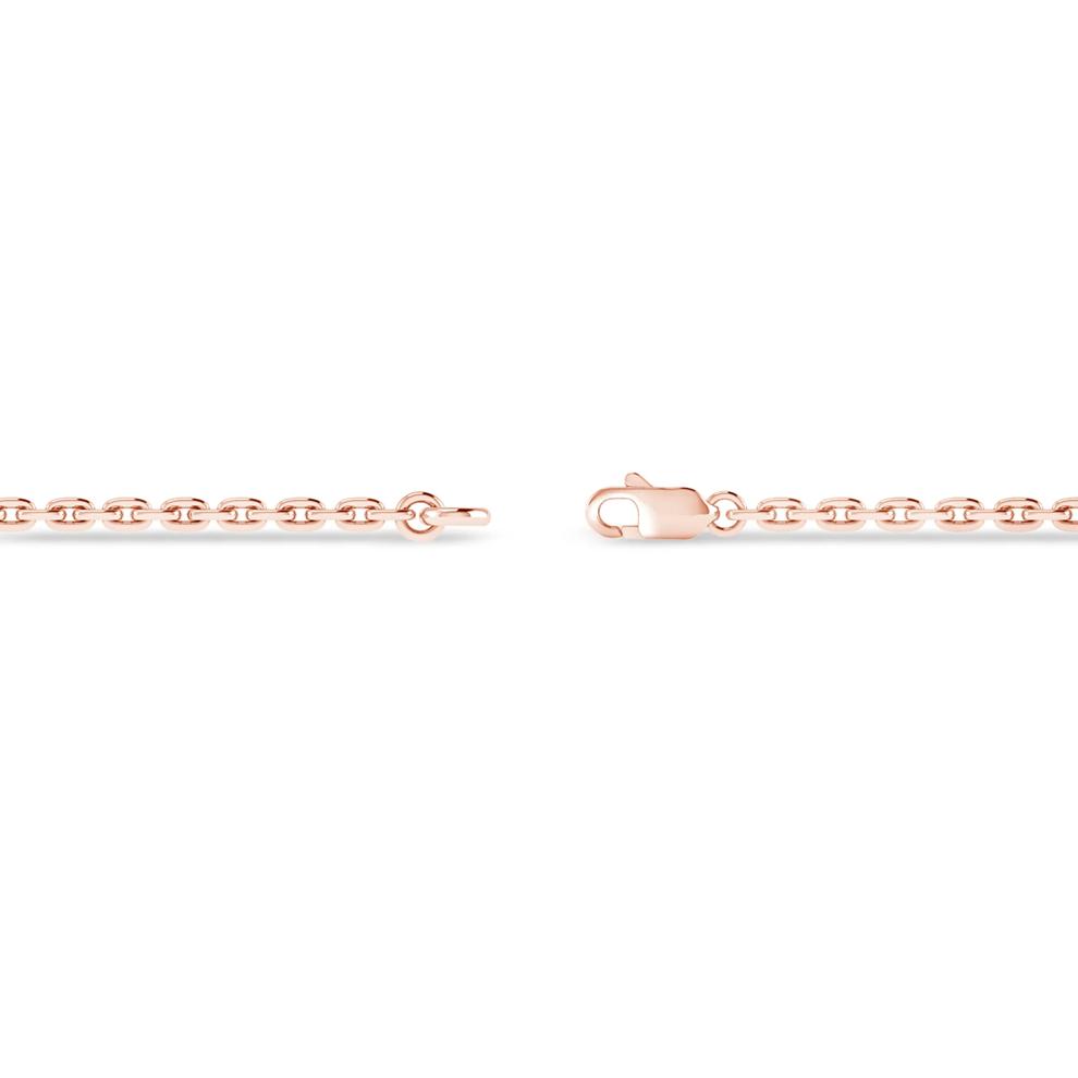 Lab Grown Diamond Three-Stone Chain Bracelet in 10K Rose Gold, 7" (1/3 ct. tw.) – Image 2 of 2