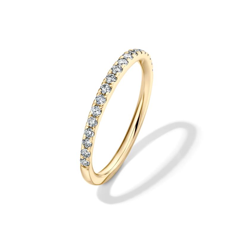 Darling Lab Grown Diamond Anniversary Band in 18K Yellow Gold &#40;1/3 ct. tw.&#41; – Image 4 of 4