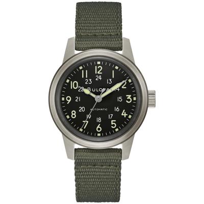 Men's Hack Watch With a Green Nylon Strap