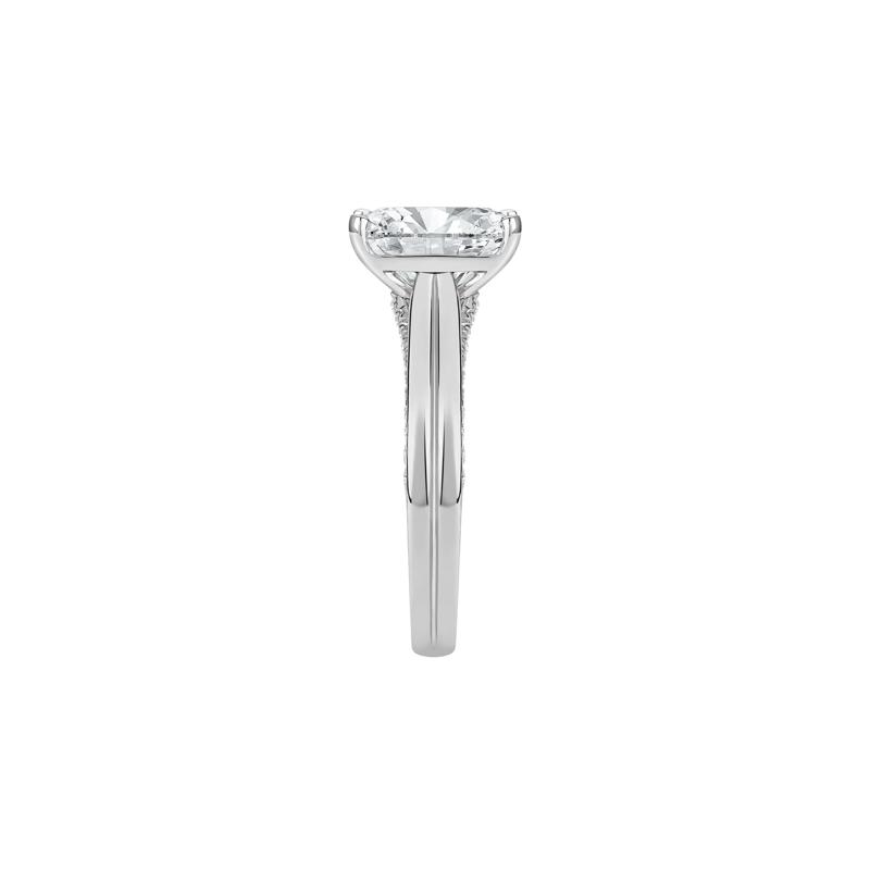 Rosamond Lab Grown Diamond Radiant Cut Ring in Platinum (3 1/3 ct. tw.) – Image 3 of 4