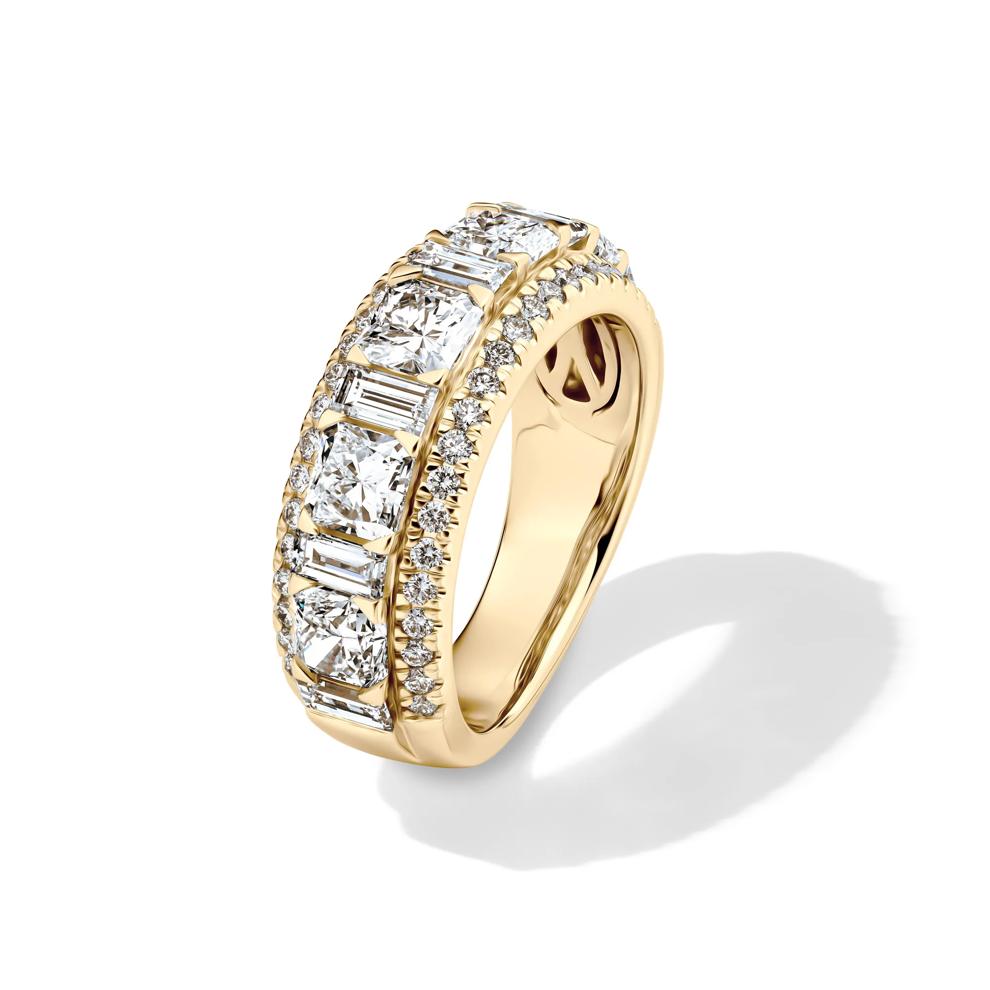 Lab Grown Diamond Multi-Row Anniversary Band in 14K Yellow Gold (3 ct. tw.) – Image 4 of 4