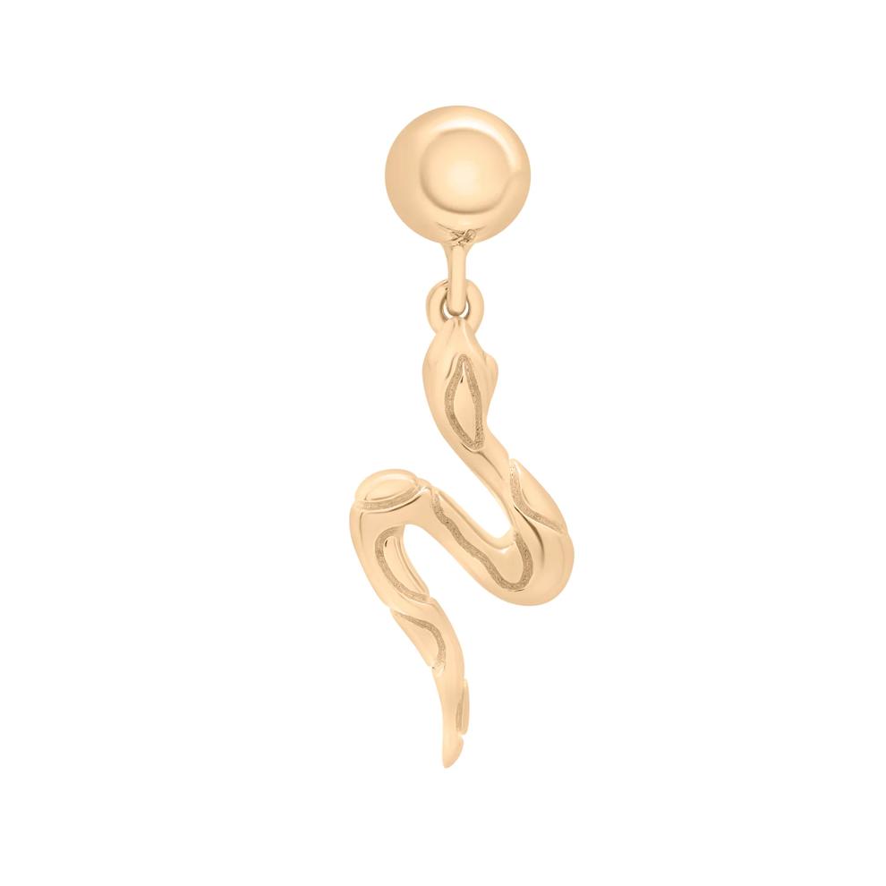 Snake Bead Charm in Vermeil – Image 1 of 3