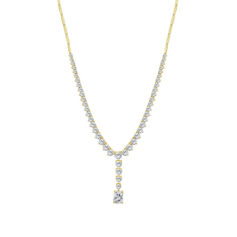 Lab Grown Diamond Lariat Necklace in 14K Yellow Gold &#40;5 ct. tw.&#41; – Image 1 of 3