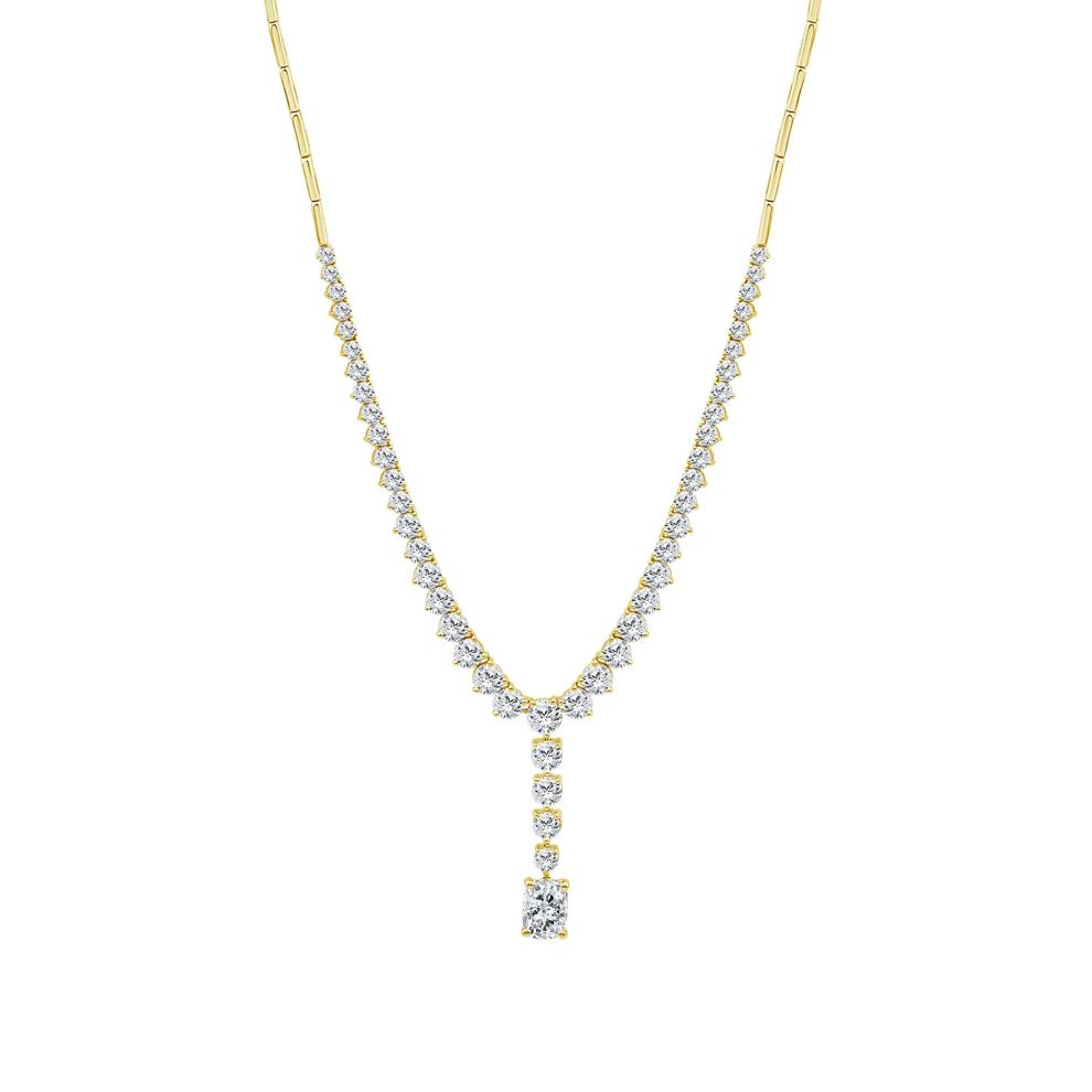 Lab Grown Diamond Lariat Necklace in 14K Yellow Gold (5 ct. tw.) – Image 1 of 3