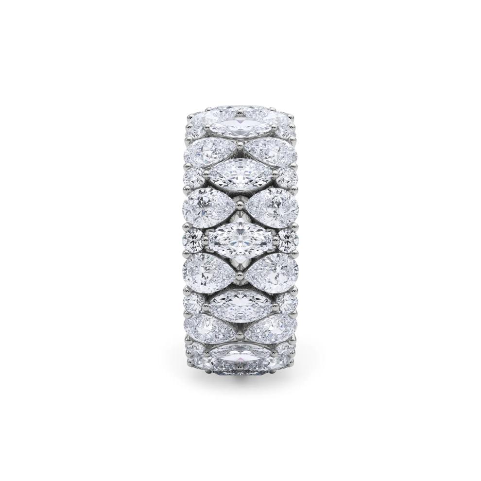Lab Grown Diamond Multi-Stone Eternity Band in 14K White Gold (6 ct. tw.) – Image 3 of 5
