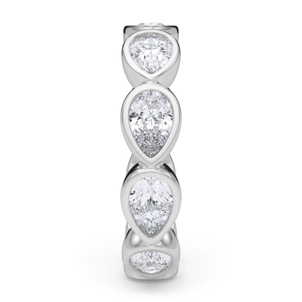 Diamond Bezel Pear-Cut Eternity Band in Platinum (2 1/4 ct. tw.) – Image 3 of 5