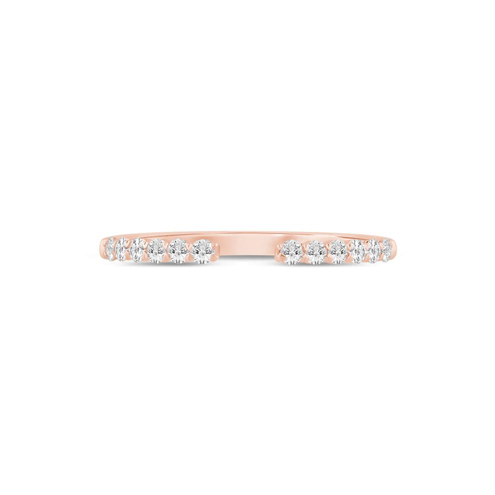 Round Diamond Open Band in 14K Rose Gold (1/4 ct. tw.) – Image 1 of 3