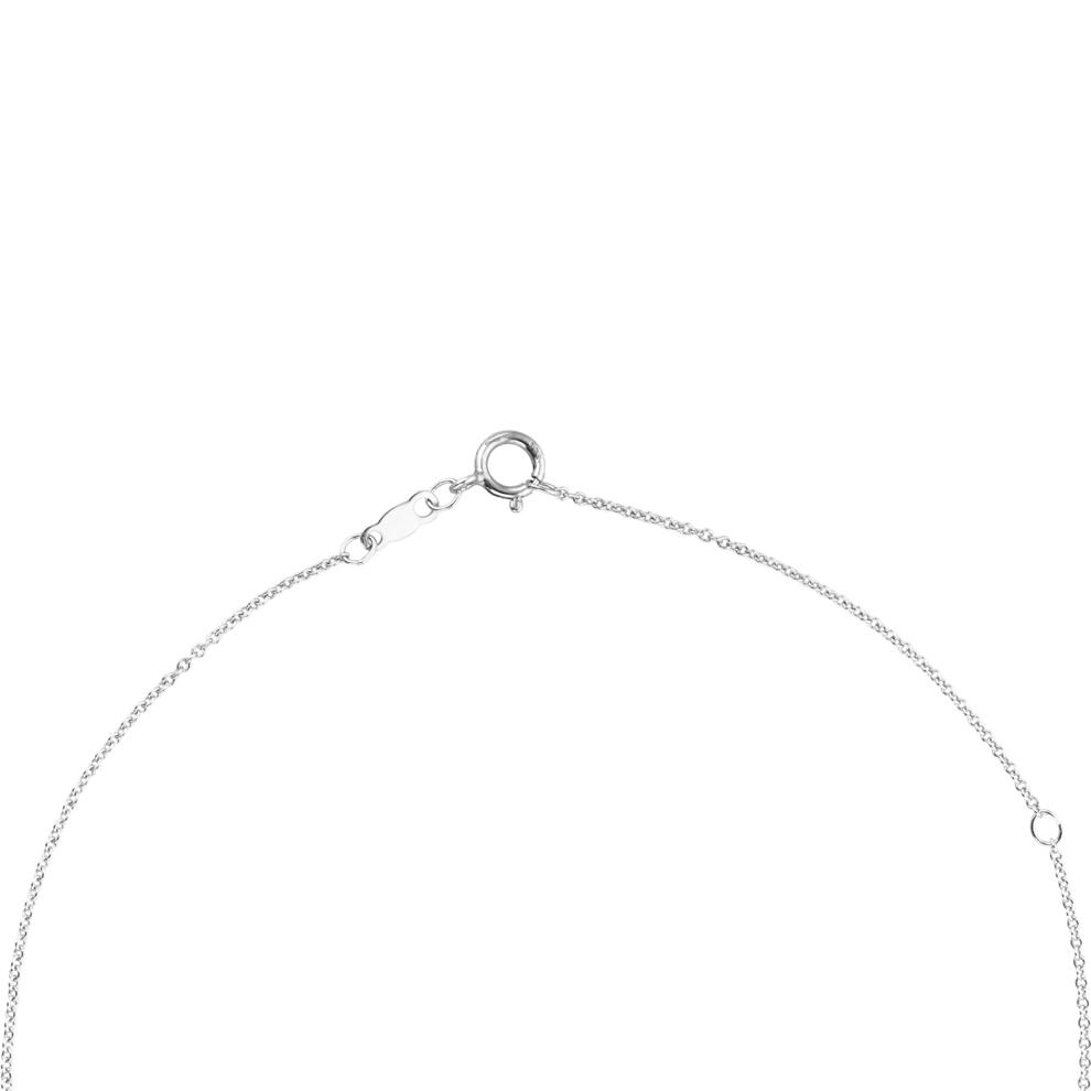 Diamond Pav&eacute; Heart Pendant on Cable Chain in Sterling Silver (1/7 ct. tw.) – Image 3 of 4