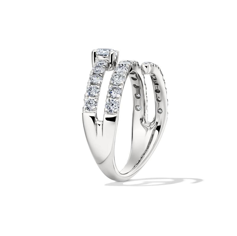 Lab Grown Diamond Coil Ring in 14K White Gold &#40;1 1/4 ct. tw.&#41; – Image 3 of 4