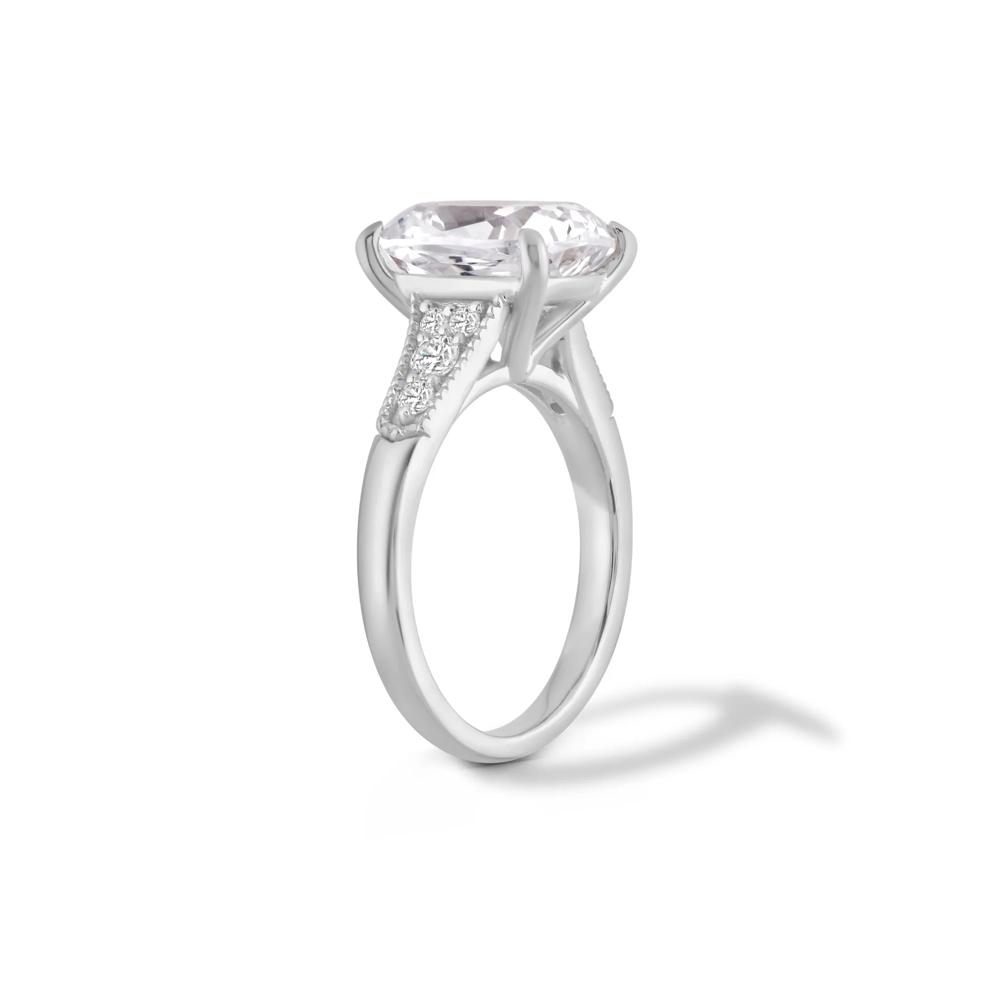 Lab Grown Diamond Elongated Cushion Engagement Ring in 14K White Gold (4 1/4 ct. tw.) – Image 3 of 4
