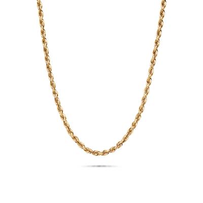 Glitter Rope Chain in 14K Yellow Gold, 20"