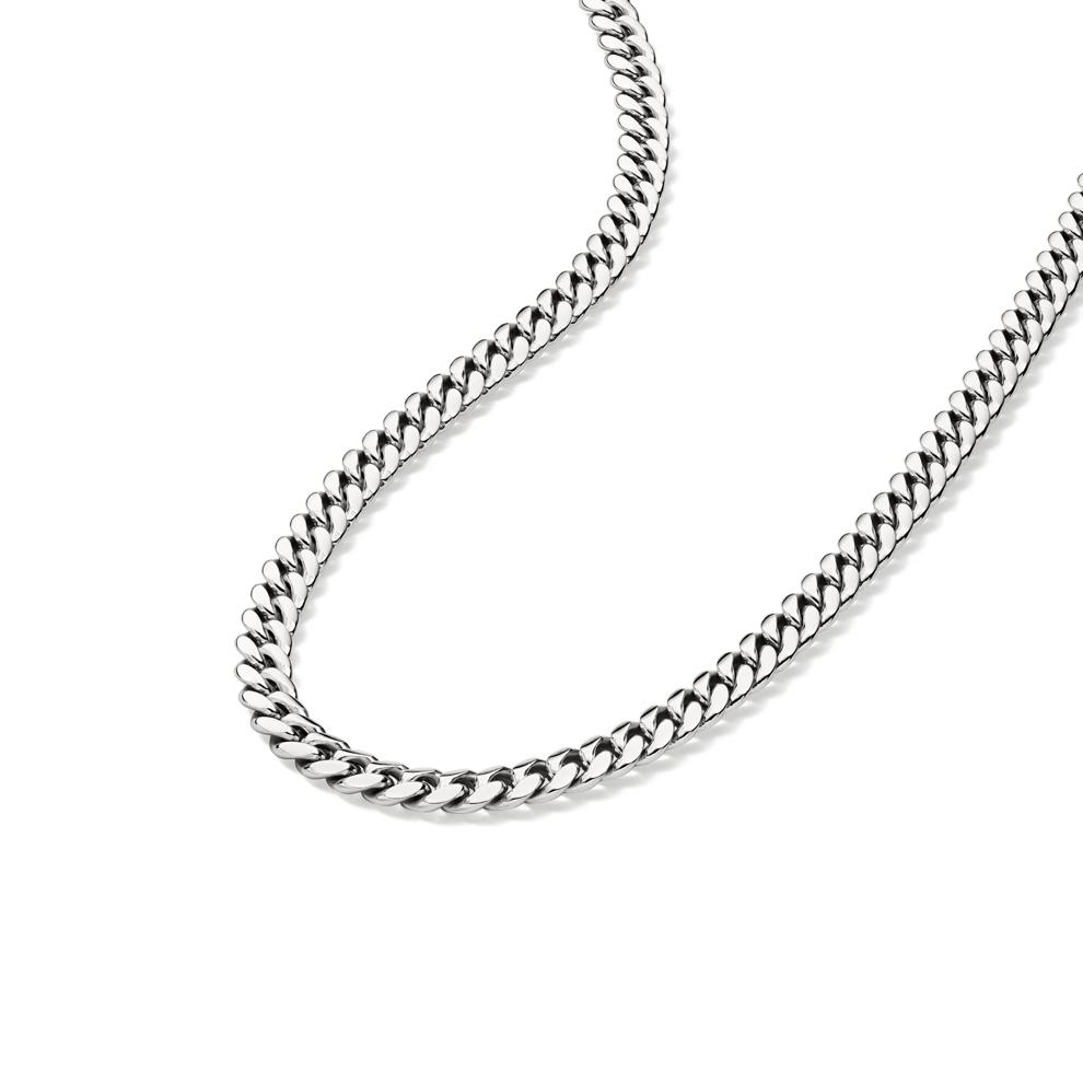 Miami Cuban Chain in 14K White Gold, 5MM, 24&rdquo; – Image 4 of 5