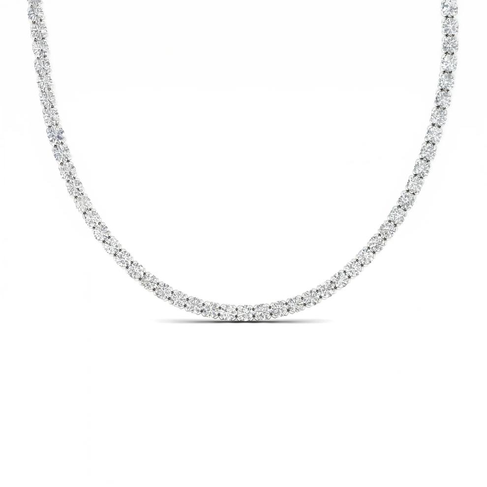 Lab Grown Diamond Tennis Necklace in 14K White Gold (11 1/2 ct. tw.) – Image 3 of 4