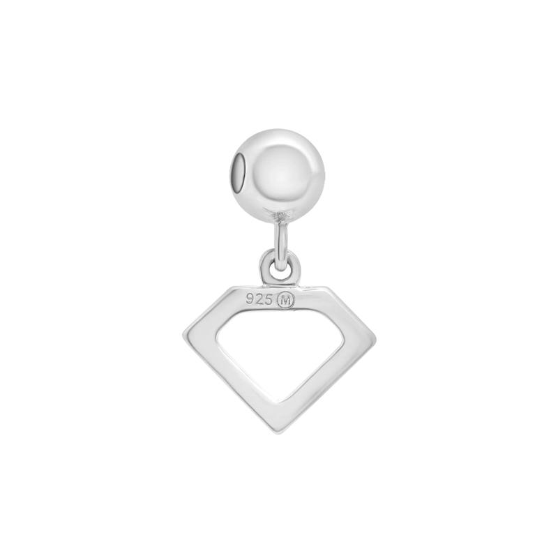 Diamond Bead Charm in Sterling Silver – Image 3 of 3