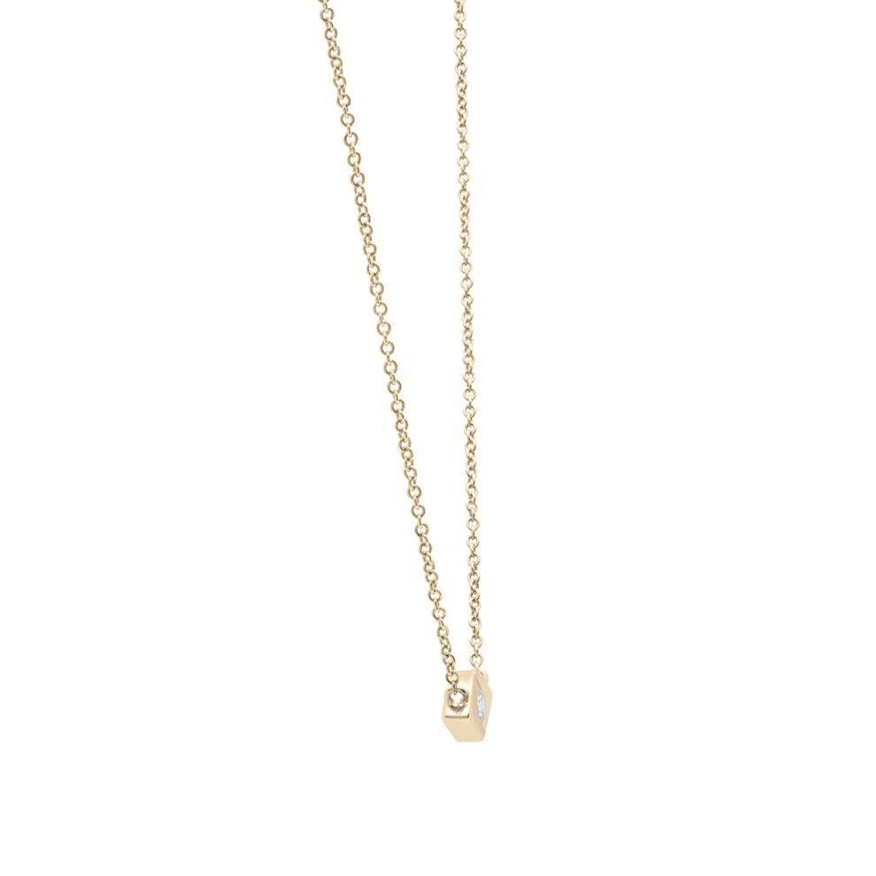 Diamond Eye Bezel-Set Pendant in 10K Yellow Gold (1/10 ct. tw.) – Image 3 of 4