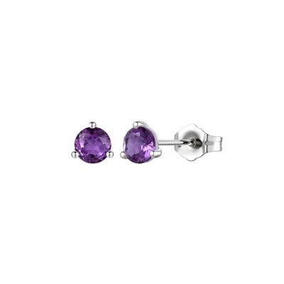 Gemstone Stud Earrings in 10K Gold