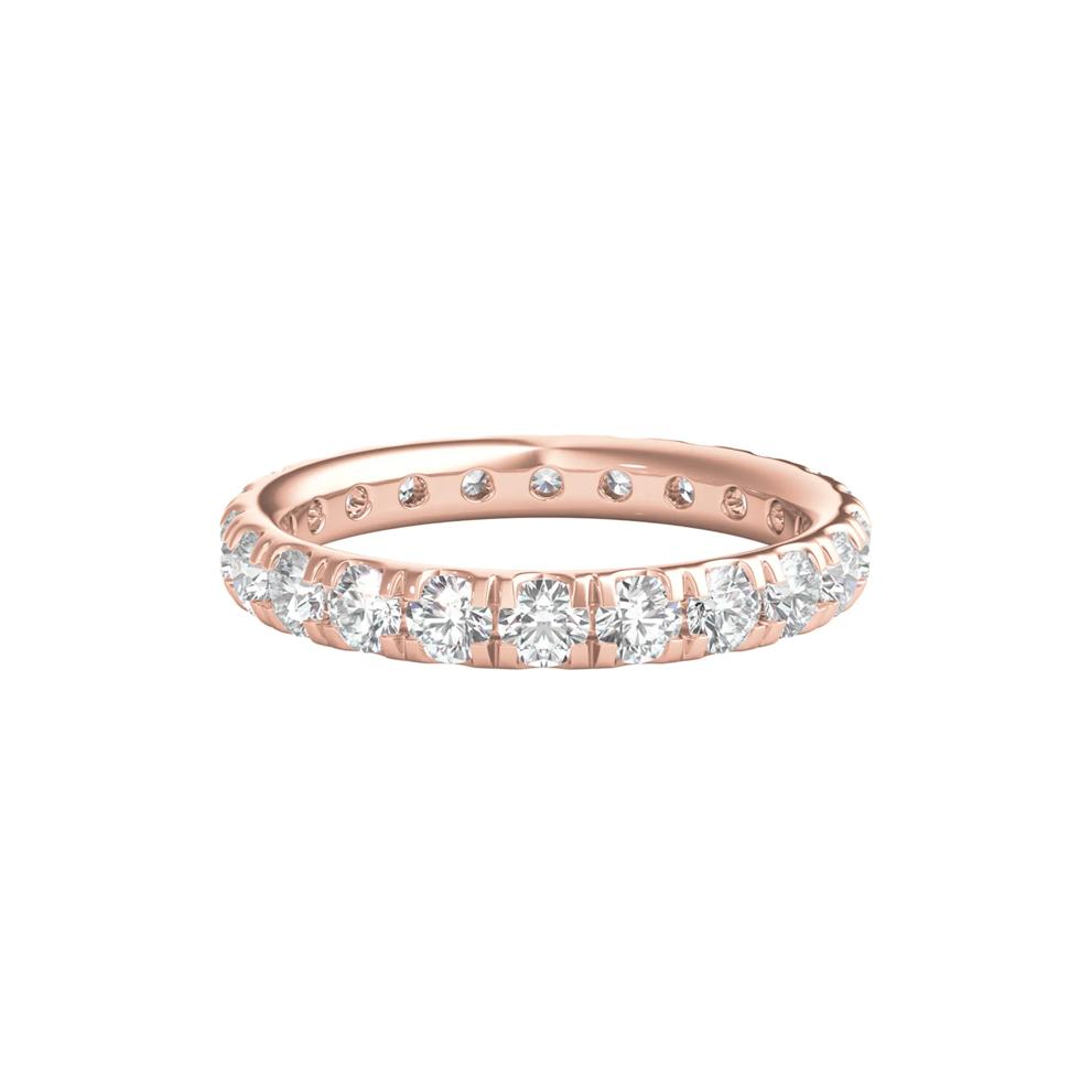 Diamond Wedding Band with Eternity Setting in 14K Rose Gold (2 ct. tw.) – Image 1 of 3