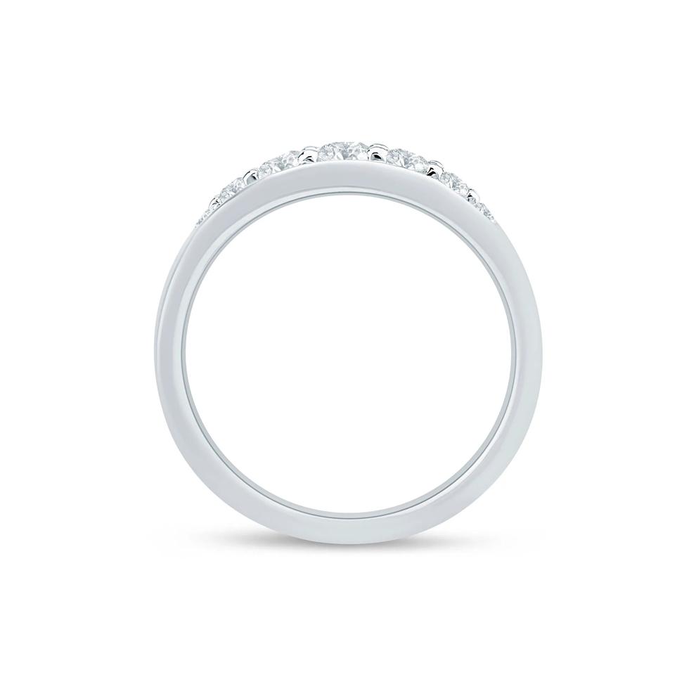 Lab Grown Diamond Graduated Channel Band in 14K White Gold (1/2 ct. tw.) – Image 2 of 3