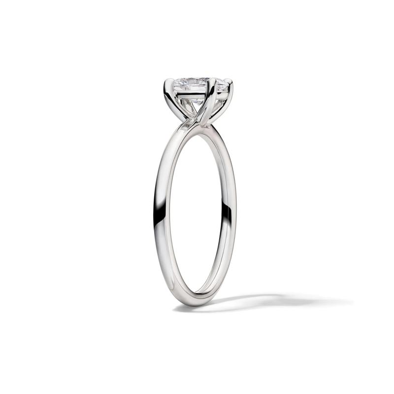Lab Grown Diamond Oval Solitaire Engagement Ring in 14k White Gold &#40;3/4 ct.&#41; – Image 3 of 4