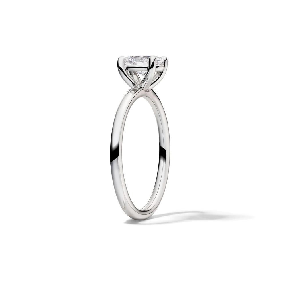 Lab Grown Diamond Oval Solitaire Engagement Ring in 14k White Gold (3/4 ct.) – Image 3 of 4
