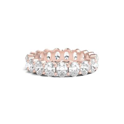 Lab Grown Oval Diamond Eternity Band in 14K Rose Gold (4 ct. tw.)