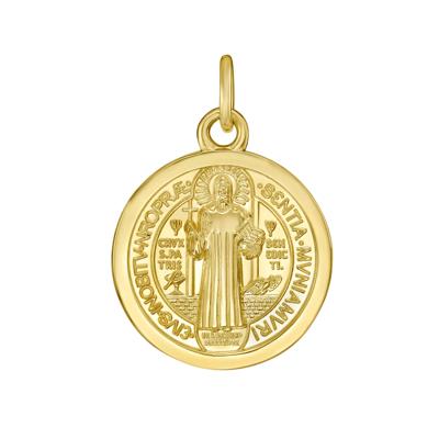 Saint Benedict Charm in 14K Yellow Gold
