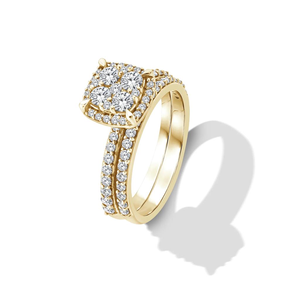 Diamond Composite Engagement Set in 10K Yellow Gold (1 ct. tw.) – Image 4 of 6