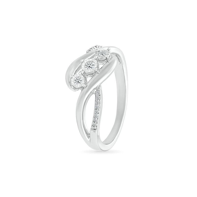 Diamond Promise Ring in 10K White Gold &#40;1/8 ct. tw.&#41; – Image 4 of 5