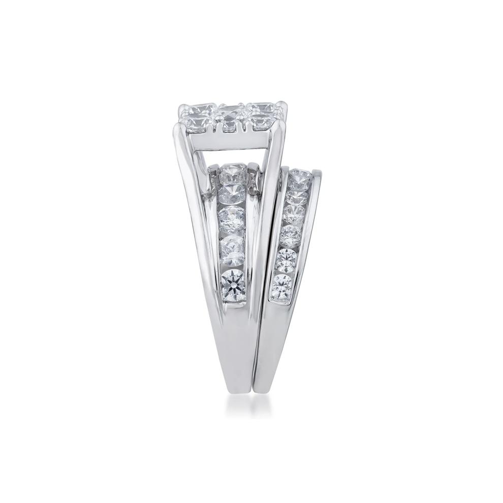 Composite Lab Grown Diamond Engagement Set in 10K White Gold (3 ct. tw.) – Image 3 of 3