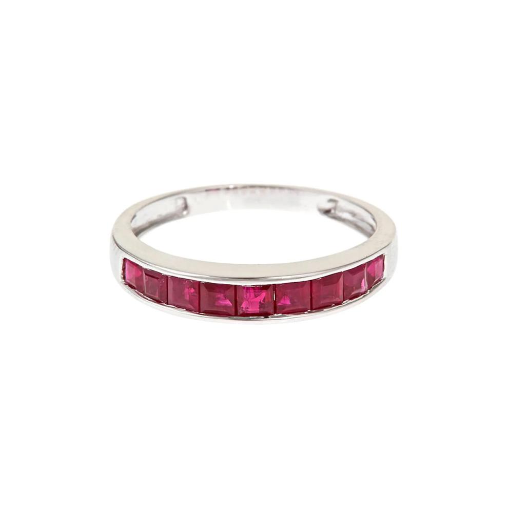 Ruby Ring in 10K White Gold – Image 1 of 2